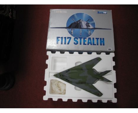 A Collection Armour 1:48th Scale Diecast Model F117 Stealth U.S. Royal Air Force Military Aircraft, boxed.