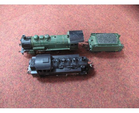 Two Marklin "HO" Gauge Unboxed Three Rail Steam Locomotives, Ref 3031 0-8-0 tank R/No 81004, Ref 3086 4-6-0 plus eight wheel 