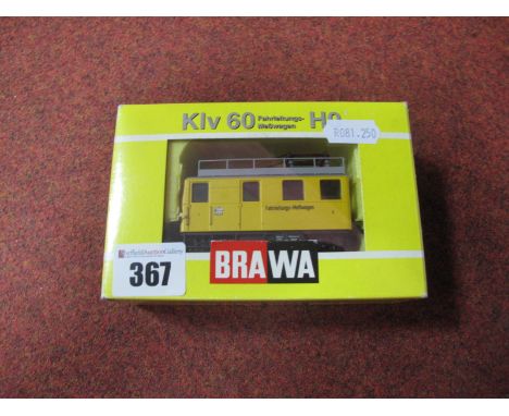 Brawa' HO' Gauge Klv 60 Four Wheel Electric Locomotive, with pantograph, as new, boxed condition.