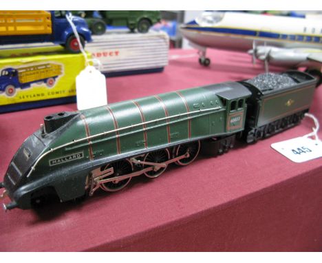 A 'OO' Scale Model of A  4-6-2 A4 'Mallard', by Wrenn with tender, finished in British Rail Green, very good, unboxed.