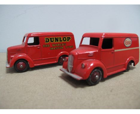 Two Dinky Trojan Vans, No. 450 'Esso' and No. 451 'Dunlop', both good plus.