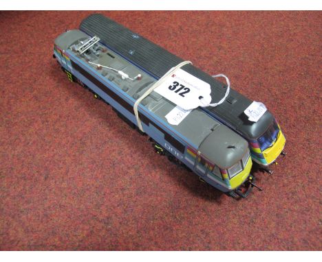 Hornby "OO" Gauge/4mm Class 90 Electric Bo-Bo Locomotive; one Anglia livery "Vice Admiral Lord Nelson" R/No 90005 single pant