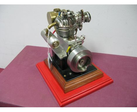 An Excellent Example of an Engineered Scale Model 4 Stroke Petrol Air Cooled Engine, with 2¾" flywheel (possibly based on The