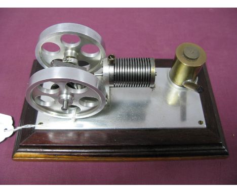 An Engineered Small Scale Model of a Stirling "Flame Eater", also known as a "Gulper" or vacuum engine, single cylinder of 1"