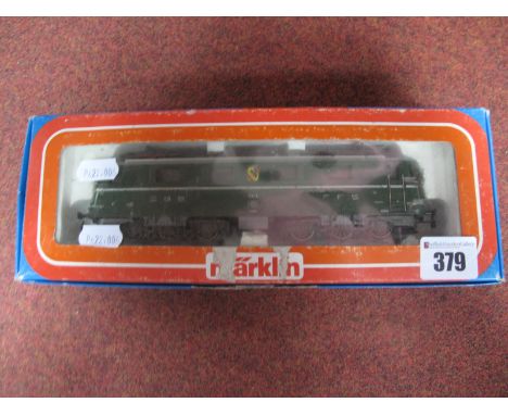 Marklin 'HO' Gauge Ref No 3050 3 Rail Co-Co Electric Locomotive, twin pantographs, diecast body, directorial lighting, Swiss 