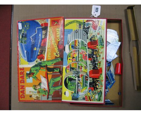 A 1950's Dan Dare Space Ship Construction Game by Chad Valley, boxed, missing counters and one piece of jigsaw.