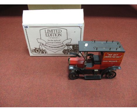 A Modern Limited Edition of Ipswich 1:3'' Scale Pressed Steel Vintage Model Car 'Eastwoods for Carpets' 'In The Style of Geor