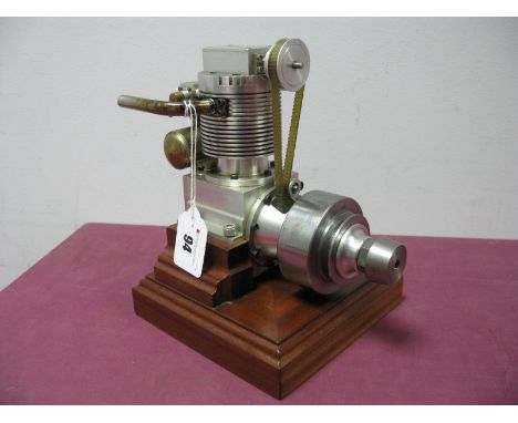 An Engineered Excellent Example of a Scale Model Internal Combustion Engine, possibly to plans of the NE15 by Malcolm Stride,