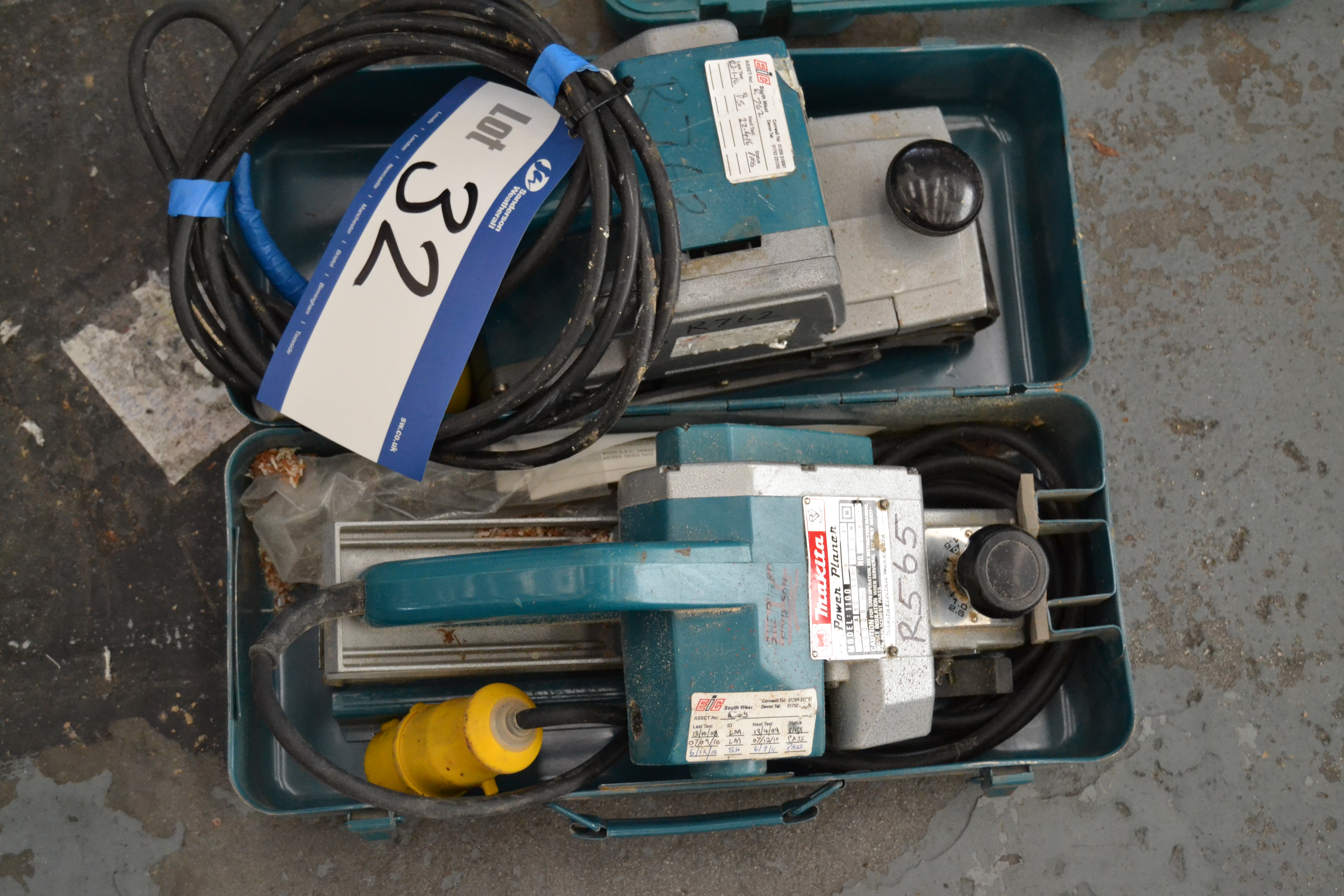 Makita 1100 Power Planer & Wolf 5573 100mm Power Sander