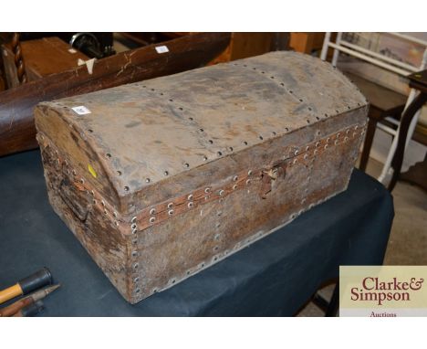 A 19th Century pony skin trunk AF