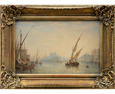 Fritsch, Melchior (Wien 1826-1889) Ansicht von Venedig  Sign. u. dat. 1879. Aquarell über Bleistift auf bräunlichem Papier. 2