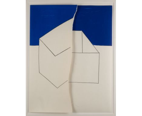 ALFONSO HÜPPI1935 Freiburg/BreisgauOHNE TITEL (1986) aus der Mappe 'Kunstakademie Düsseldorf' Farbserigrafie auf Karton. 53 x