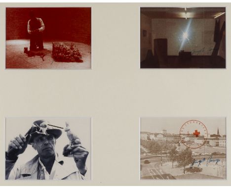 JOSEPH BEUYS1921 Krefeld - 1986 DüsseldorfKONVOLUT VON 4 SIGNIERTEN MULTIPLES (U.A. 'HASENGRAB', 'FRIEDRICHSPLATZ') Jew. Offs
