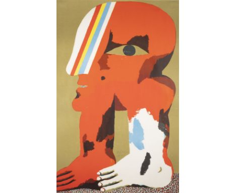 HORST ANTES1936 Heppenheim'GROSSER KOPFFÜSSLER' (1968) Farblithografie. BM 83,5 x 53,5 cm (R. 110 80 x 3 cm). Mittig handsign