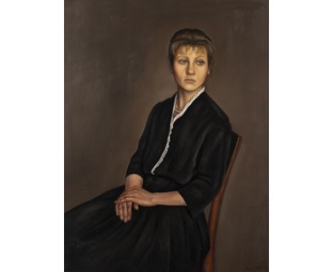 ALBIN SÄTTLER1927 Lauterbach, Tschechoslowakei - 1998 München'PORTRAIT SABINE' (SABINE HAFNER) (1982) Öl auf Leinwand. 90,5 x