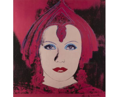 ANDY WARHOL1928 Pittsburgh - 1987 New York'GRETA GARBO ALS MATA HARI' (1981) Offsetfarblithografie. SM 61,5 x 58 cm (R. 104,5