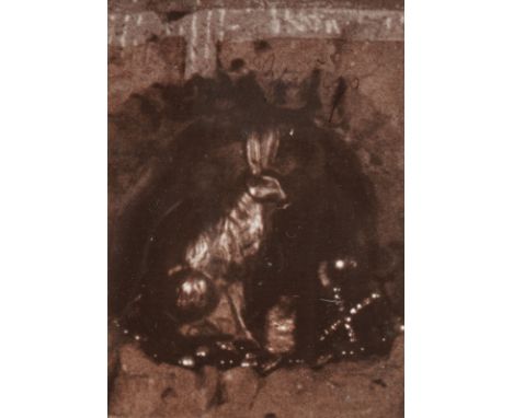 JOSEPH BEUYS1921 Krefeld - 1986 DüsseldorfHASE Offsetlithografie auf leichtem Karton. 14,5 x 10,3 cm (R. 27 x 22 x 1 cm). Obe