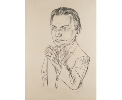 MAX BECKMANN1884 Leipzig - 1950 New York'BILDNIS DR. HEINRICH SIMON' (1922) Lithografie auf Velin. SM 64 x 46 cm (R. 85 x 65 