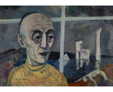 WALTER WELLENSTEIN1898 Dortmund - 1970 Berlin'TRAUM DES TÄNZERS' (1951) Öl auf Leinwand. 63 x 86,5 cm (R. 64 x 87 x 3 cm). Ob