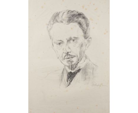 MAX LIEBERMANNBerlin 1947 - 1935'PORTRAIT KARL SCHEFFLER' (1926) Lithografie auf dünnem Japanpapier. BM 43 x 31,5 cm. Unten r