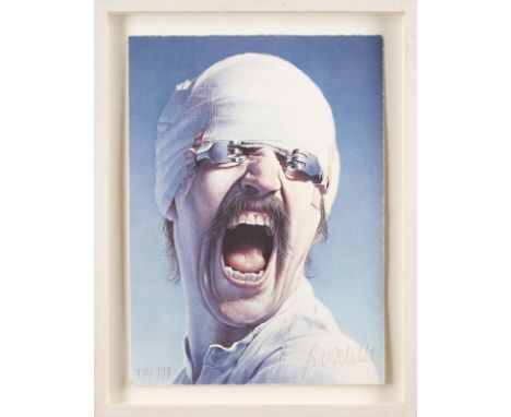 GOTTFRIED HELNWEIN1948 Wien'SELBSTPORTRAIT' Farblithografie auf Bütten. BM 31 x  22,5 cm (R. 37 x 28,5 x 3 cm). Unten rechts 