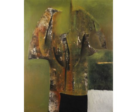 ANTONIO MÁRO1928 Catacaos (Peru), lebt und arbeitet in Belgien'ESPERANDO' Mischtechnik auf Leinwand. 100 x 80 cm (R. 110,5 x 