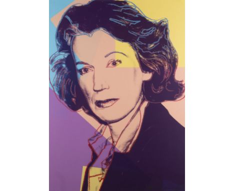 ANDY WARHOL1928 Pittsburgh - 1987 New York'MILDRED SCHEEL' (1980) Farbserigrafie mit Diamantstaub auf Velin, mit Druckersigne