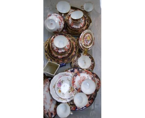 A quantity of Royal Crown Derby teaware to include plates, cups and saucers and a teapot etc. CONDITION REPORT Upon inspectio