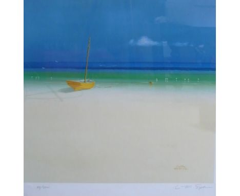 L.G. SPENCER; A limited edition print no.57/500 of a seascape, signed lower right, L.G. Spencer, blind gallery stamp to left,