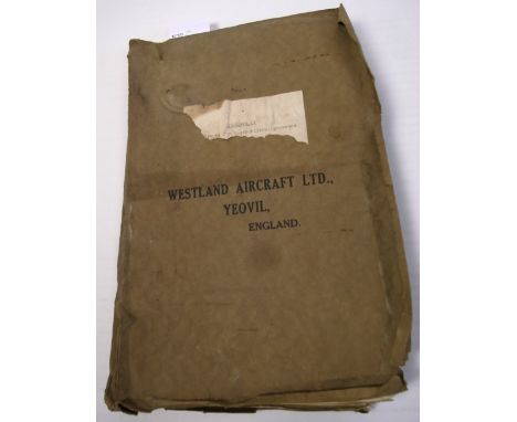 A comprehensive maintenance manual produced by the Westland Aircraft Ltd of Yeovil England for the "Lysander II" WWI RAF airc