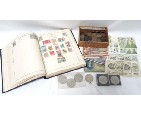 THE TRIUMPH STAMP ALBUM
containing a selection of 19/20th century world stamps, includes Commonwealth, Europe, Asia and South