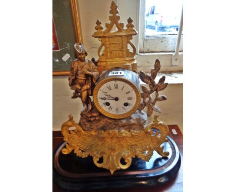 Louis XIV ormolu mantle clock