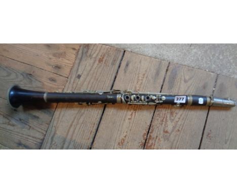 Old ebony clarinet