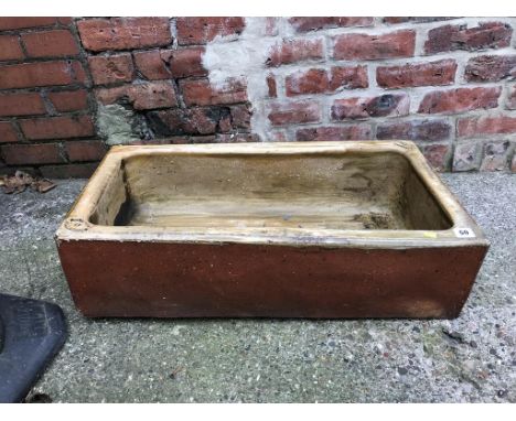 A Hurlford of Kilmarnock pottery trough