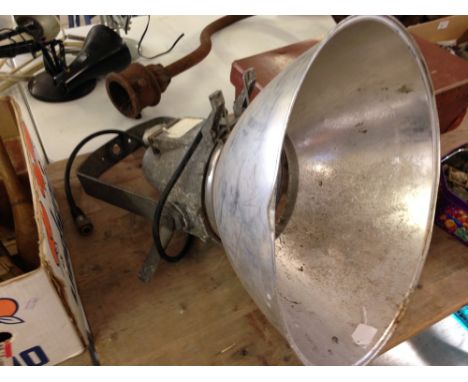 A vintage Industrial spot light lamp.