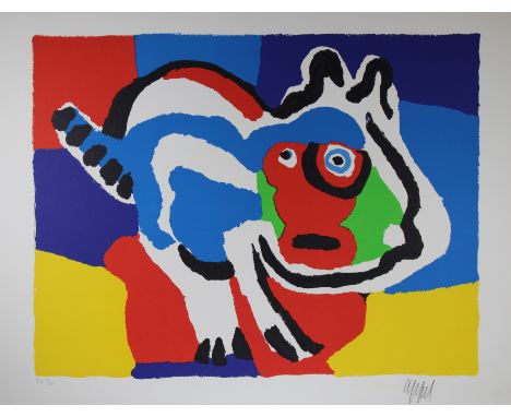 Karel Christiaan Appel (New York / France, Italy, Switzerland, 1921 - 2006) 1975 Figural Lithograph. Numbered (E.A 7/20) lowe