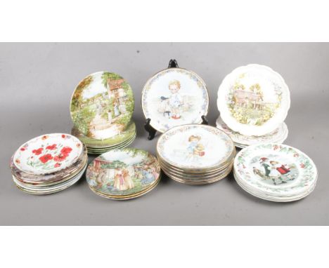 A box of thirty three assorted collectors plates. To include eight Gresham - Mable Lucie Atwell Ltd 1991 (8), Wedgwood The Vi