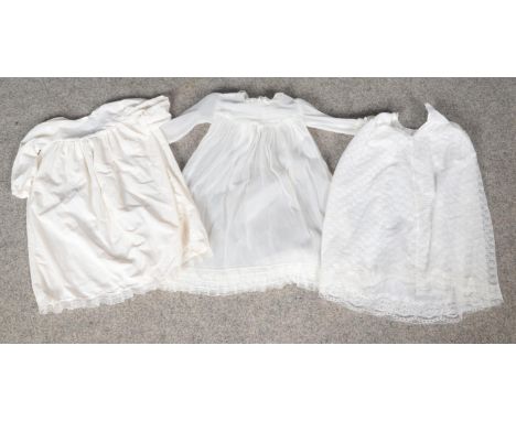 Three vintage Christening gowns.  