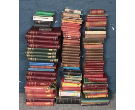 Two boxes of vintage books. Including 1740 Life of Sir Walter Ralegh example, war books, observatory, etc.  