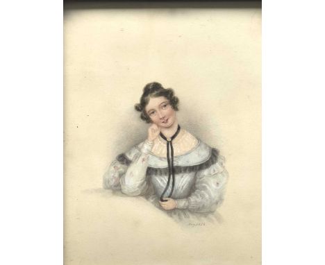 British School, 1830s, a portrait miniature of Sarah Greenhow (1801-1891), married George Martineau 1792-1857, bust-length se