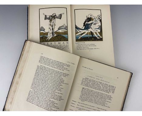 Austen, John (illus.), 1925, Everyman and Other Plays, London: Chapman and Hall, with gilded and coloured prints, 202p., half