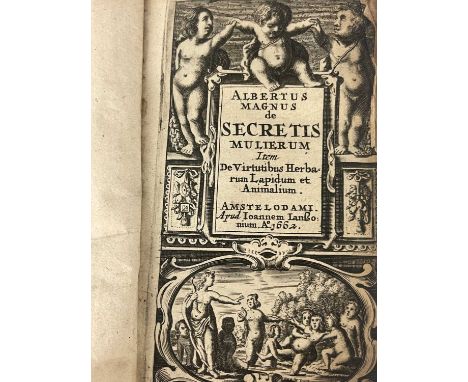 Albertus Magnus, 1661, De Secretis Mulierum Item de Virtutibus Herbarum, Lapidum et Animalium, Amsterdam: Joh. Janssonius, 35