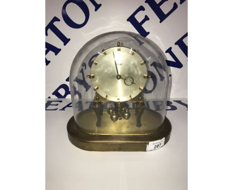 VINTAGE KUNDO BRASS CLOCK IN - NOT TESTED