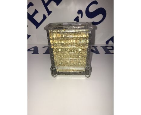 MINI GLASS 'SCOTCH CHEST' FULL OF GOLD LEAF