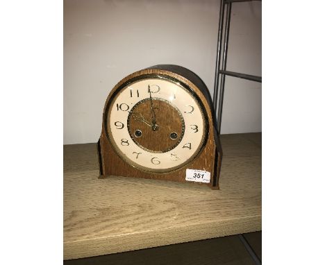 SMITHS MANTLE CLOCK WITH KEY & PENDULUM