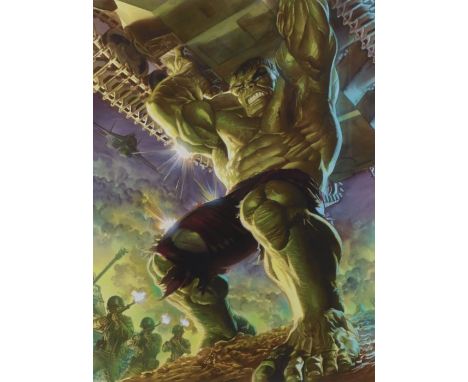 Alex Ross for Marvel (American, Contemporary)
'Immortal Hulk'
signed and numbered 56/195, fine art giclee print on paper
60 x