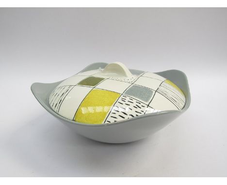A Midwinter tureen in "chequers" pattern by Terance Conran 