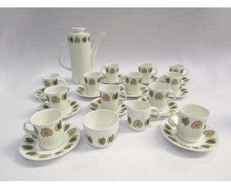 A J&amp;G Meakin 'Applewood' pattern coffee set