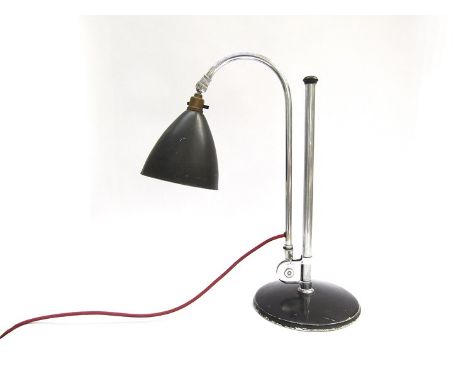 A "Bestlite" table lamp by Robert Dudley Best in chrome and black 