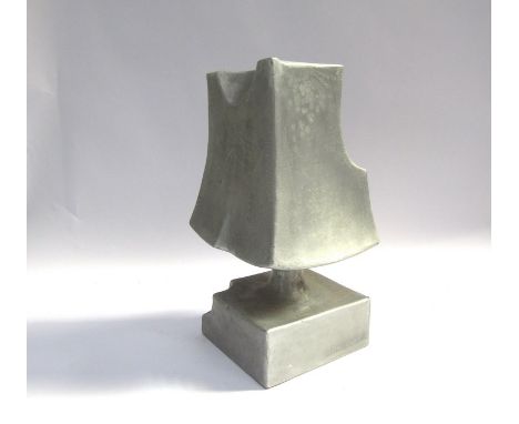 ROY RASMUSSEN (1919-2014) "Headlamp" - Aluminium sculpture, signed to base, 35cm high